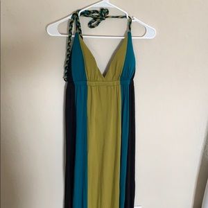 Color Block Maxi Dress